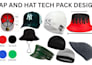 create  headwear cap hat snapback cap newsboy cap tech pack beanie cap design